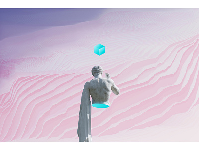 Pink Waves color design digital digitalart graphicdesign minimal minimalism minimalist pixelsorting processing