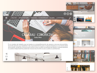 Casabau - First Version architecture colab coworking furniture interface ui ux web design