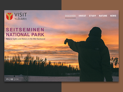 Visit Ylöjärvi Homepage branding finland homepage interface tampere tourism web design