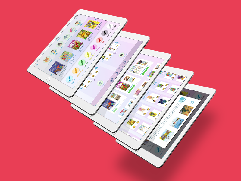 Children-Friendly iBooks tablet ui library ibooks ipad books kids child baby children