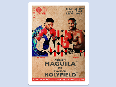 Boxing Poster: Holyfield Vs. Maguila