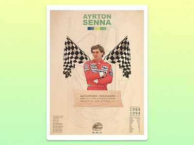 Ayrton Senna ayrton senna f1 formula 1 graphic design poster poster art poster design racing senna sports