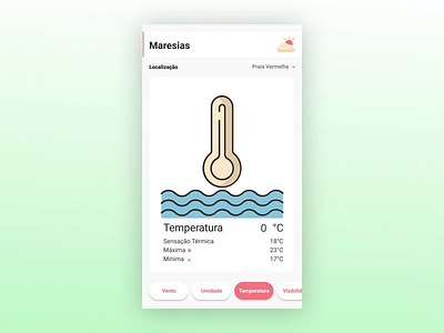 Weather Conditions App animation app brazil microinteraction temperature ui weather weather forecast wind