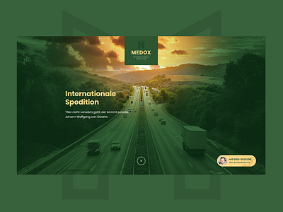Medox Spedition car design logo minimalism transport ui web