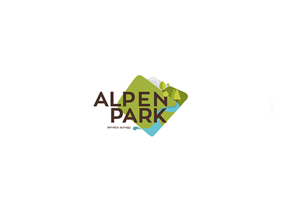 Alpen Park | logodesign brand branding design icon kazakhstan logo park relaxation zone shymkent vector
