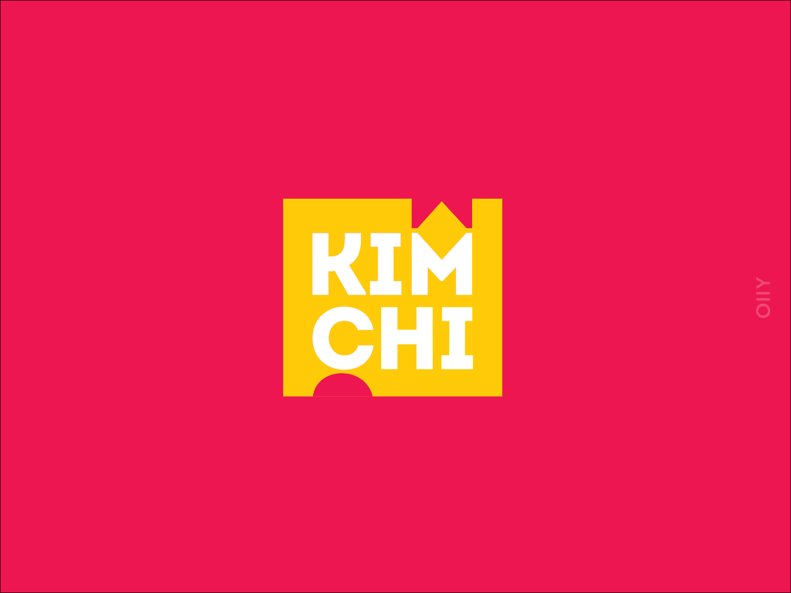 "Kimchi" korean restaurant | logotype brand branding design icon kazakhstan logo shymkent typography vector