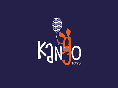 kango | logotype brand branding chain design icon kangaroo kangaroo logo kazakhstan logo logo design logodesign toy shop typography vector