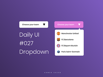 027 Daily UI - Dropdown 027 27 app daily ui dailyui design dropdown ui ui design ui ux ux