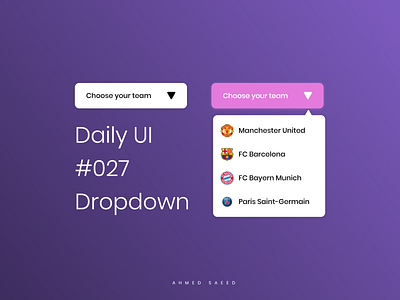 027 Daily UI - Dropdown