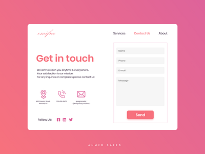028 Daily UI - Contact Us