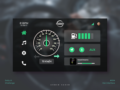 034 Daily UI - Car Interface app car interface dailyui design ui ui design ui ux ux