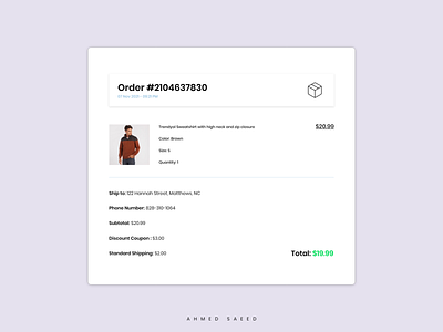 046 Daily UI - Invoice dailyui design invoice ui ui design ui ux ux