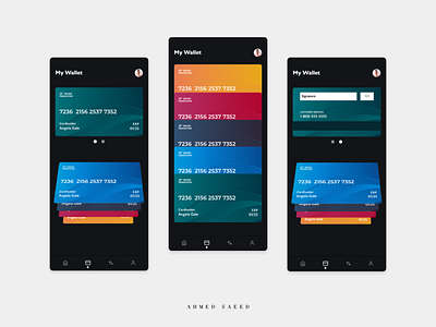 Credit Card Mobile App Design