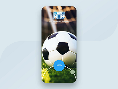 Sports Hub - Onboarding Animation animation app design blue blue app dark iphone x logo onboarding onboarding screen onboarding ui recruitment spin spinning sports uxui