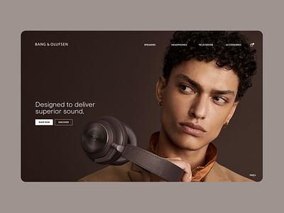 Bang & Olufsen bang olufsen design graphic design mobile music page product product design redesign responsive site speakers ui uiux ux uxui web web design website