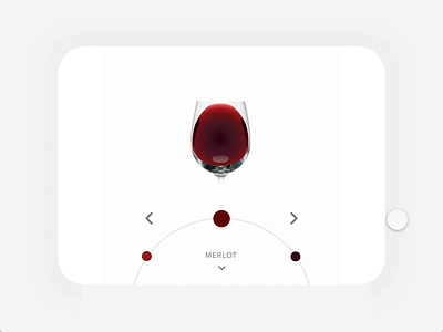 Navigation Wheel adobe xd animation auto animate mobile app motion navigation product design ui design ux animation wine