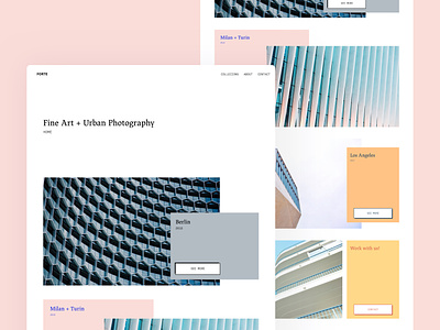 Portfolio Site clean collection modern photography portfolio site simple sketchapp ui userinterface ux web web design website