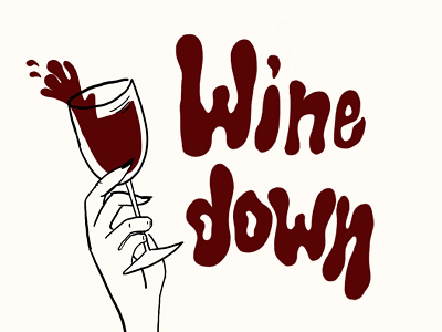 It's Wednesday... drawing illustration procreate wine