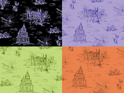 Halloween Toile Pattern