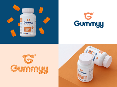Gummyy Logo and label design icon label labeldesign logo logotype symbol vitamin