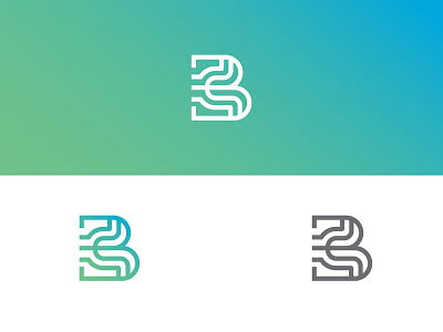 "B" Logo branding design illustration illustrator logo logotype type typography vector