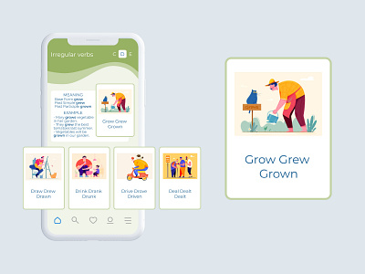Cram: LIKE A BOSS app cards design education icon learning app minimal ui ux web