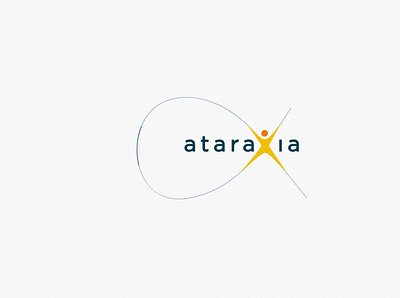 Ataraxia logo body curves human infinite logo logo design