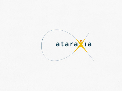 Ataraxia logo body curves human infinite logo logo design