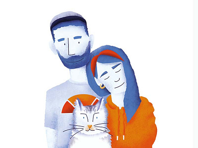 Family blue cap cat ellesse family hoodie love orange red t shirt texture three