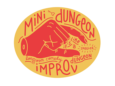 Mini Dungeon Sticker graphic design illustration logo print design