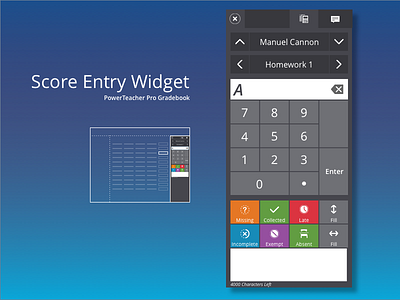 Gradebook Score Inspector app education mobile ui ux