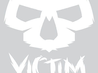 Victim Wip brand face logo skate skull victim wip work in progress