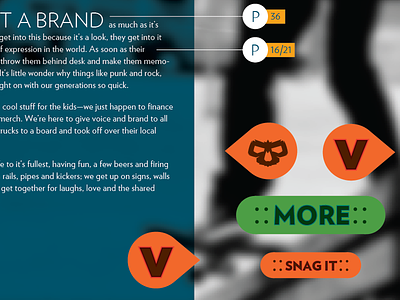 Victim Style Board brand branding design flat interface skate ui elements web website