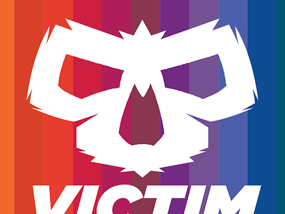 Victim Logo branding logo rainbow skate skateboarding skull street symbol
