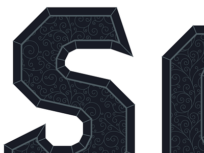 Typographic Filigree detail detailed fancy filigree outline pattern serif type typography vintage