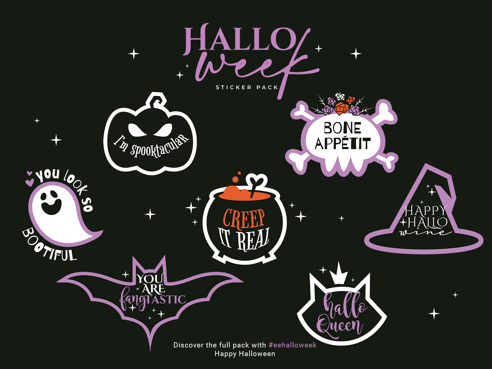 Halloweek Halloween sticker pack 2021 by Erika Esposito on Dribbble