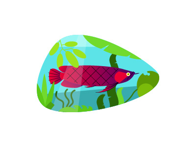 AROWANA arowana art endemic fish illustration illustrator logo vector vector art