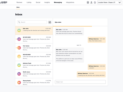 Messaging Platform messaging app software design ui uxdesign