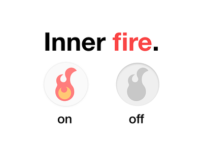On off Switch 015 dailyui design fire icon illustration on off on off switch ui ux vector web