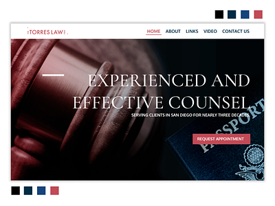 Law firm Hero Landing page