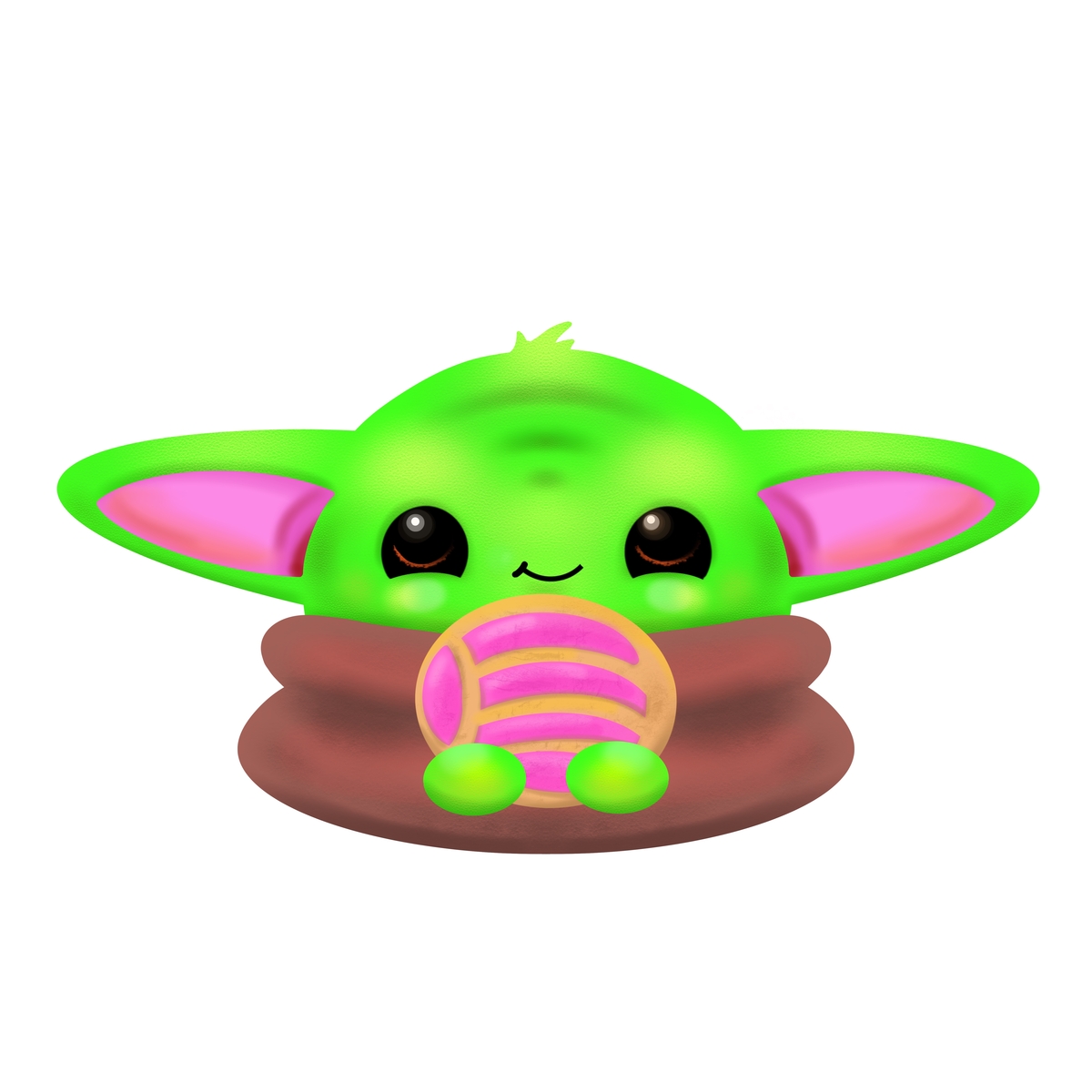 Cute Baby Yoda Graphic · Creative Fabrica