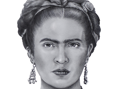 Frida Kahlo Pencil Drawing cinco de mayo drawing frida kahlo hispanic illustration mexican pencil drawing portrait realism