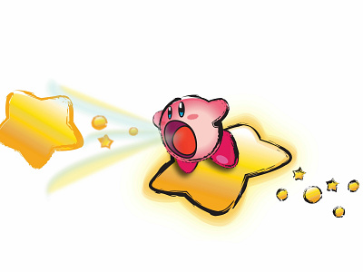 Kirby the Superstar (Super Smash Bros. Ultimate) adobe illustrator adorable chibi cute design illustraor illustration kawaii kirby logo nintendo 64 nintendo switch pinkman star fox super smash bros super star video games