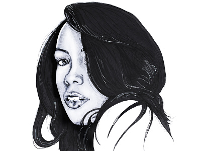Aaliyah aaliyah aaliyah haughton baby girl beyonce ciara hip hop head illustration ink pen inktober markers music pop music rb rhythm and blues rihanna singer urban art urban design