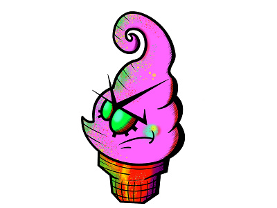 Angry Chibs Soft Serve Ice Cream anime chibi design doodle art doodleaday doodles icecream illustration inktober kawaii logo pop art procreate app procreate art ui vector vector illustration