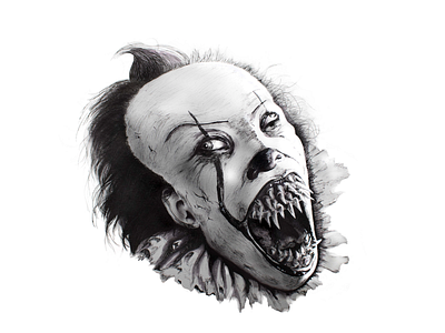 pennywise the dancing clown drawing