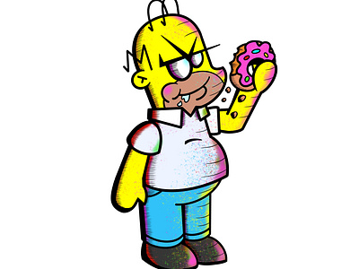 Angry Chibs Homer Simpson