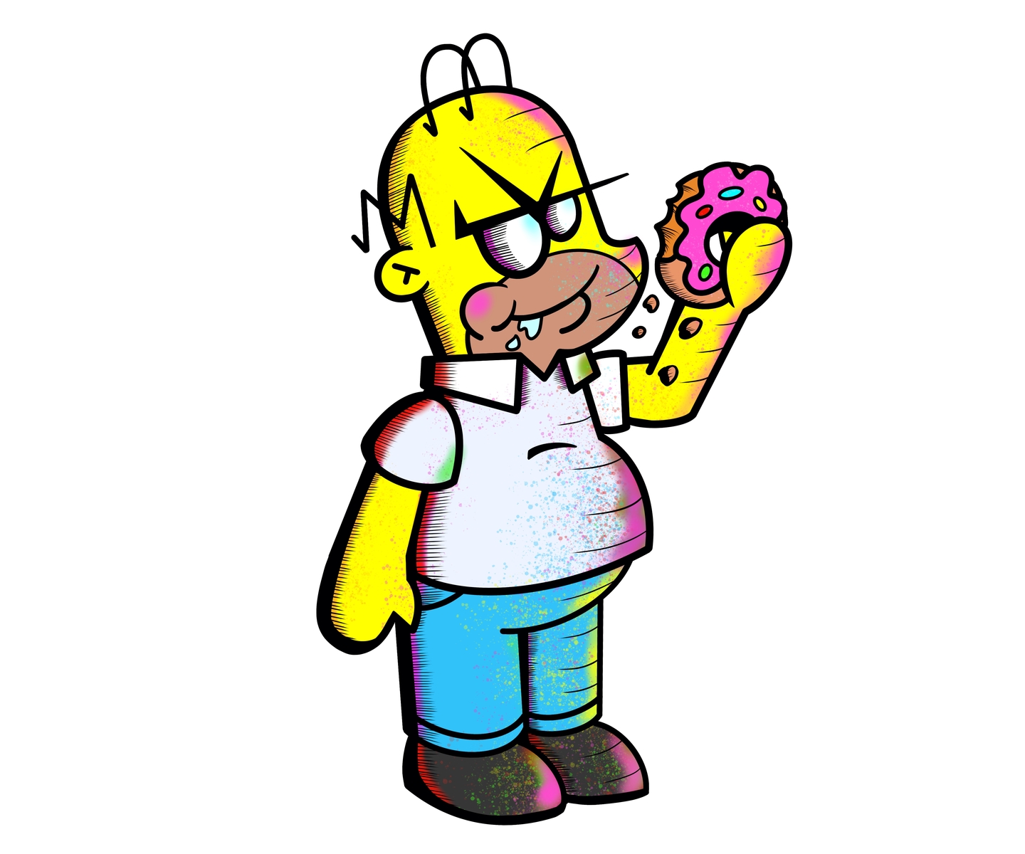 Angry Chibs Homer Simpson by Ivan Ramirez on Dribbble