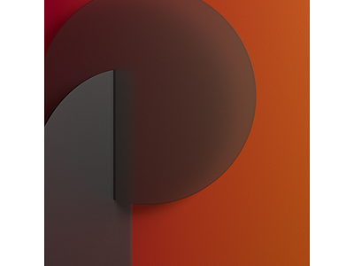 P. 36 Days of Type 07 2020 36daysoftype 36daysoftype07 3d 3dartist 3dtype cg cgi circle concept design graphicdesign idea letter p minimal p letter type typeface typography