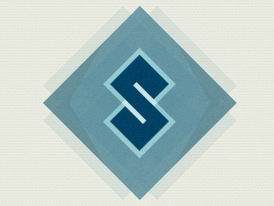 S for Super Duper New Logo blue green icon logo mark portfolio teal texture